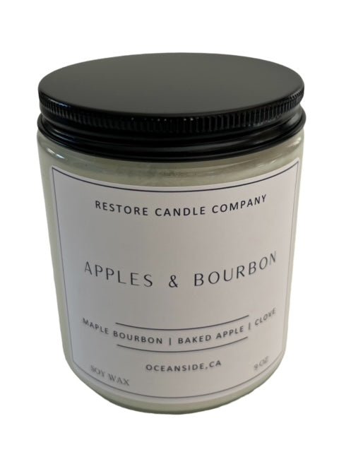 Apples + Bourbon - Natural Soy Wax Candle