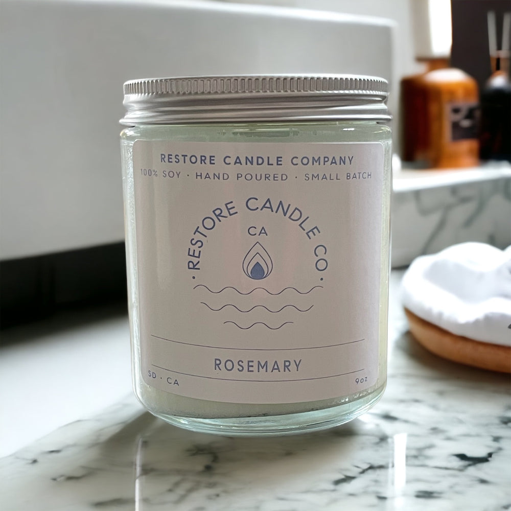 
                  
                    Load image into Gallery viewer, Rosemary - Natural Soy Wax Candle
                  
                