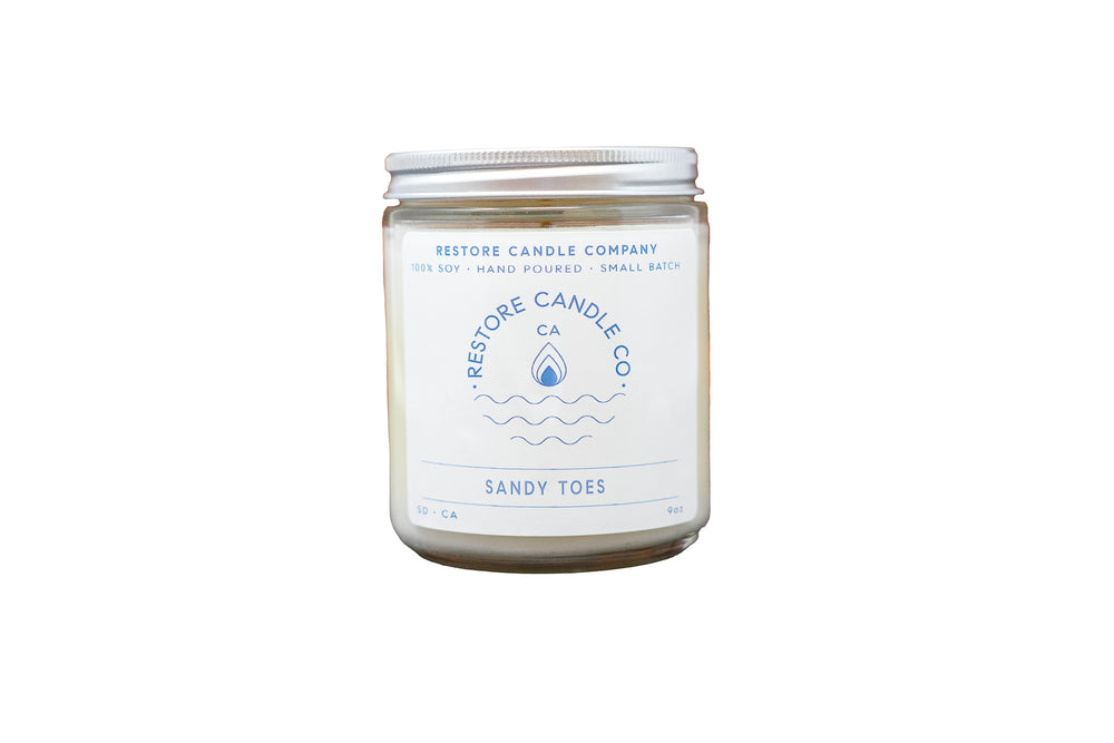 
                  
                    Load image into Gallery viewer, Sandy Toes - Natural Soy Wax Candle
                  
                