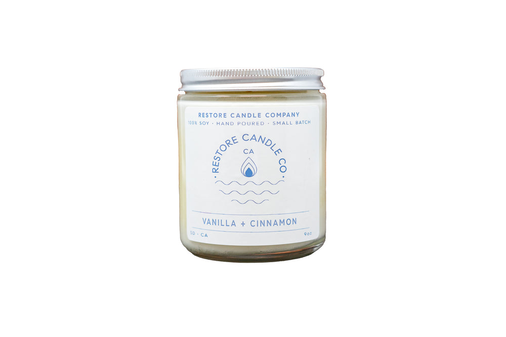 Vanilla + Cinnamon - Natural Soy Wax Candle